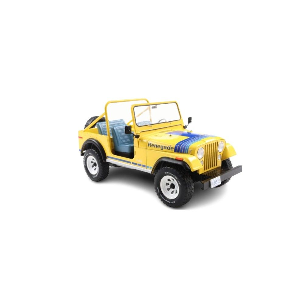 1/18 - Jeep CJ-7 Renegade, amarelo/decorado, 1980