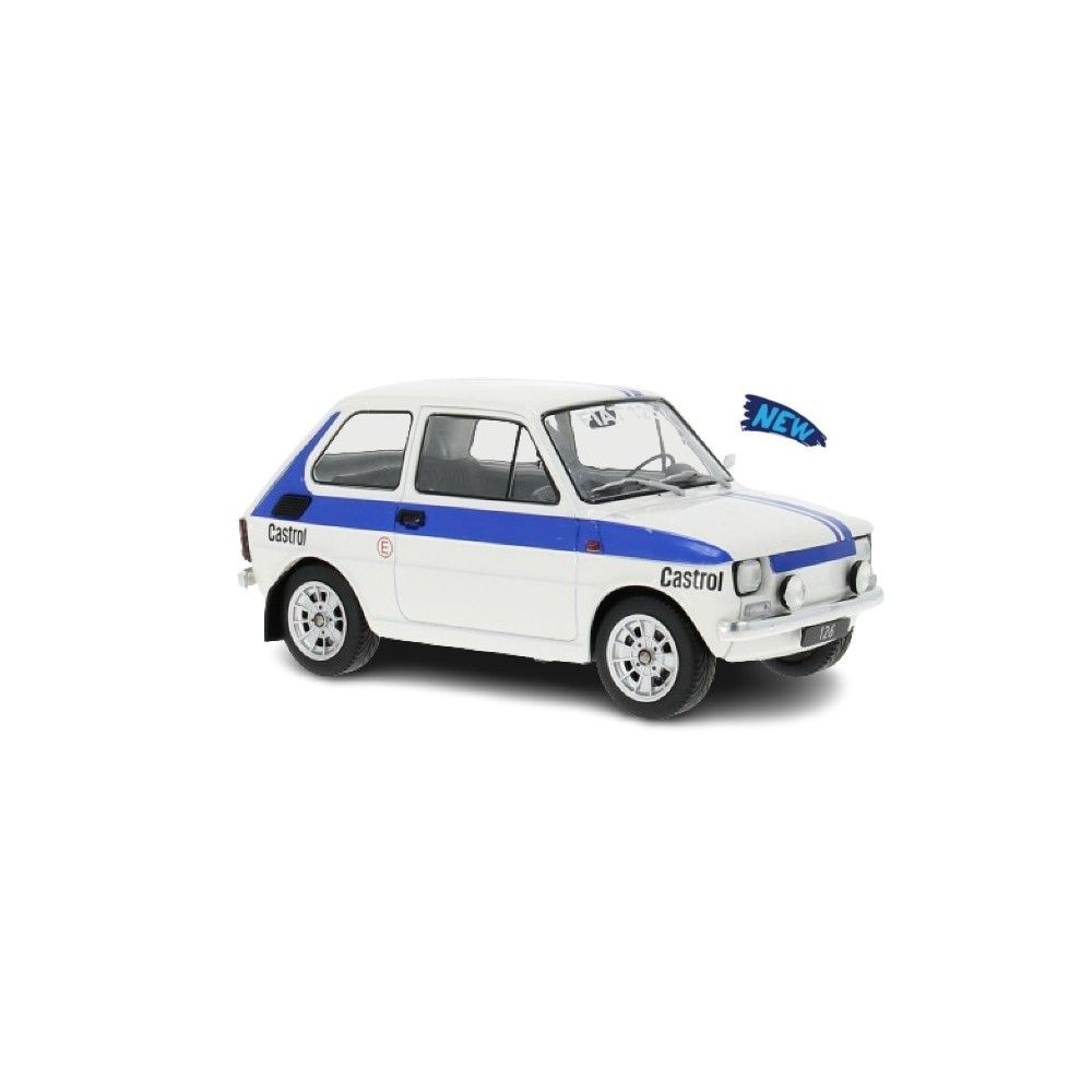 1/18 - Fiat 126, branco / azul, 1972