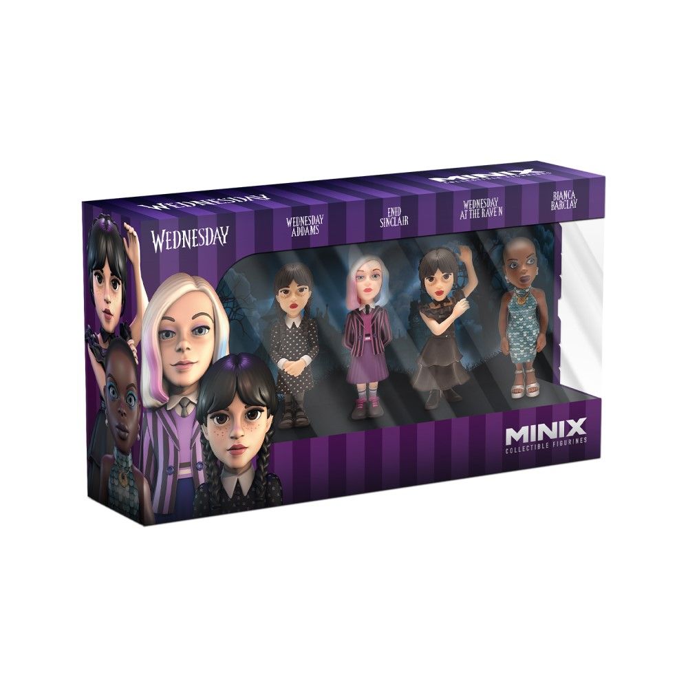 Fig.7cm Wednesday - Pack de 4 Figuras