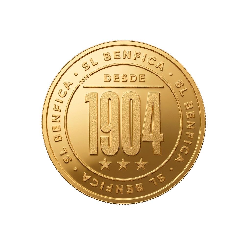 SLBenfica - Moeda Ano Fundação 1904, Ouro