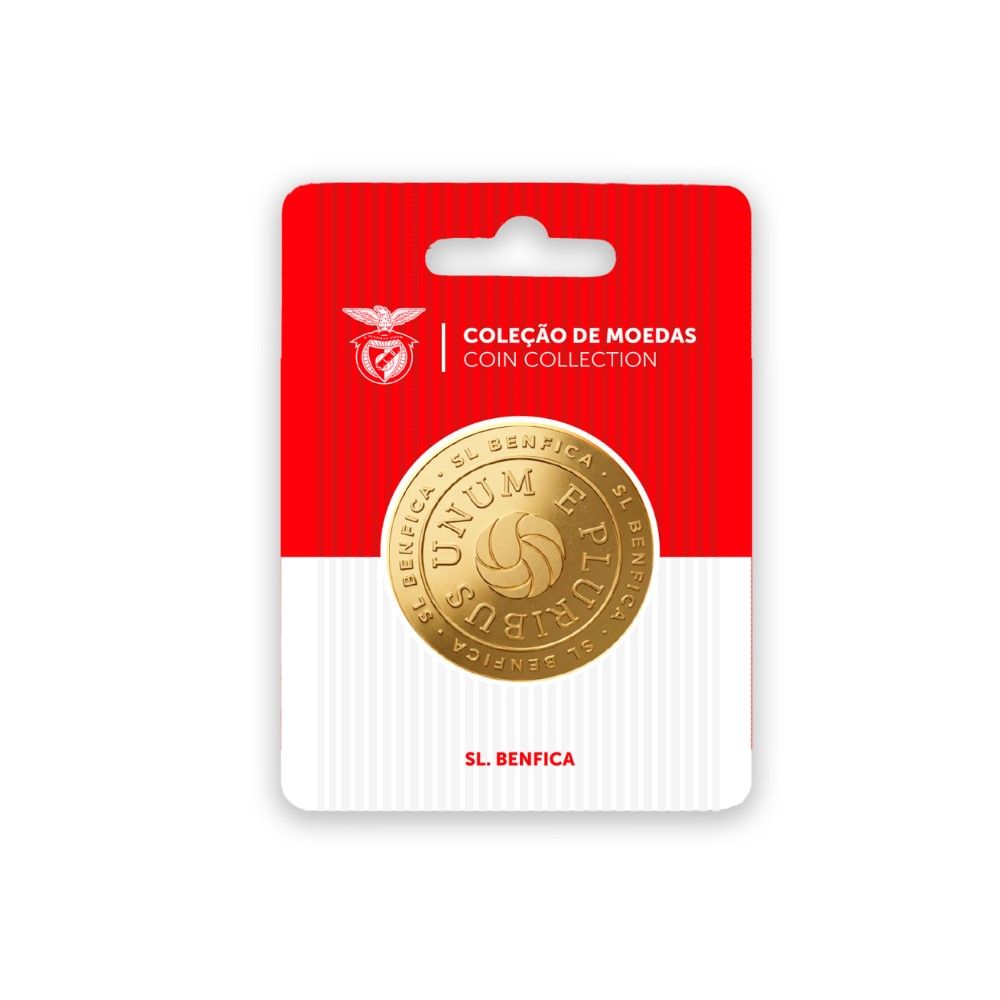 SLBenfica - Moeda com lema "Pluribus Unum", Ouro