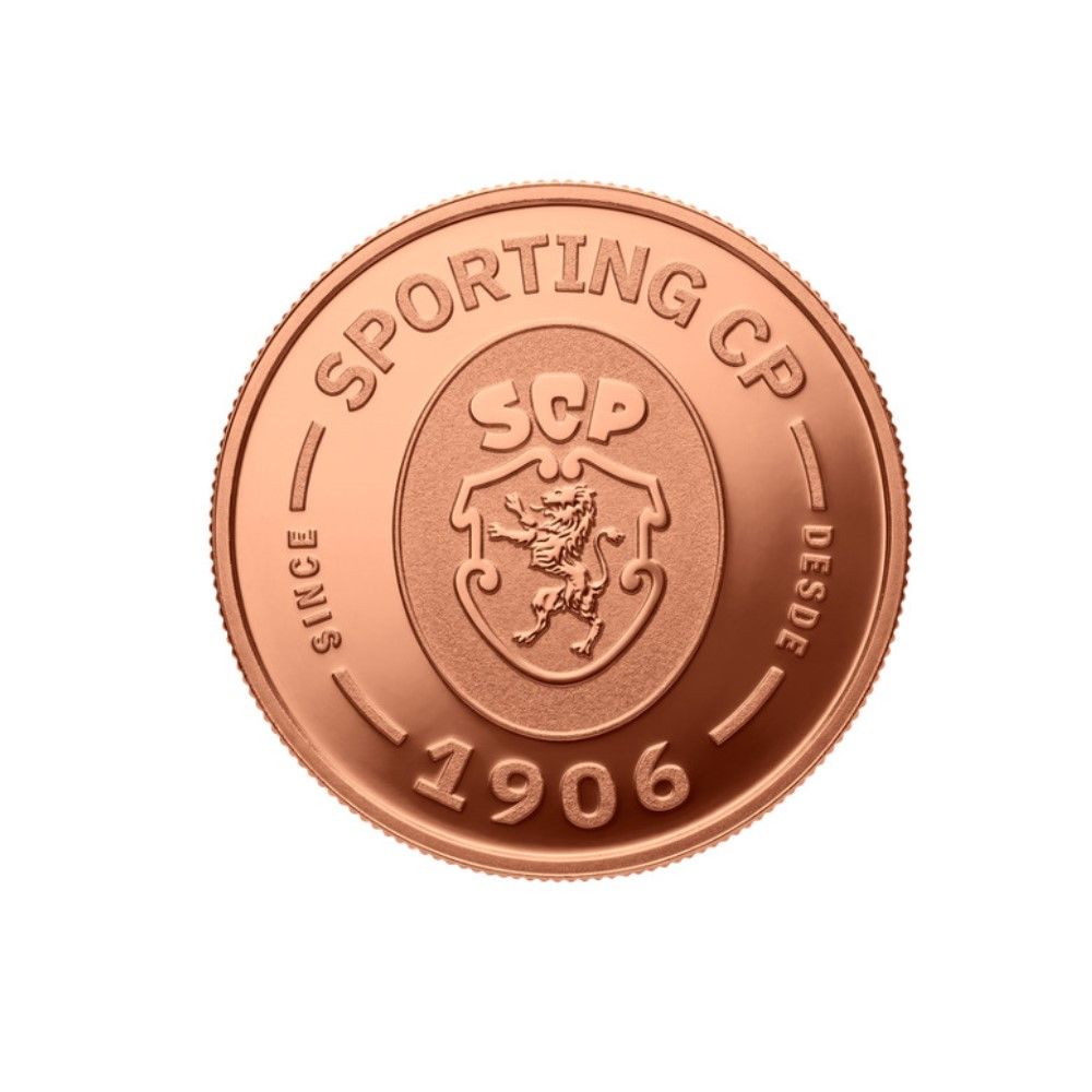 Sportig CP - Moeda com emblema antigo, Bronze