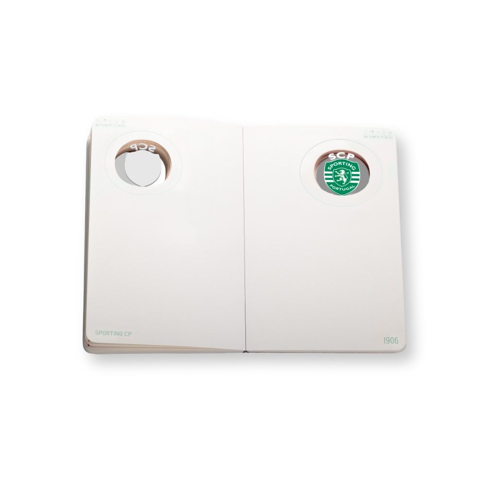 Sporting CP - Caderno de Notas A5 com emblema em 3D