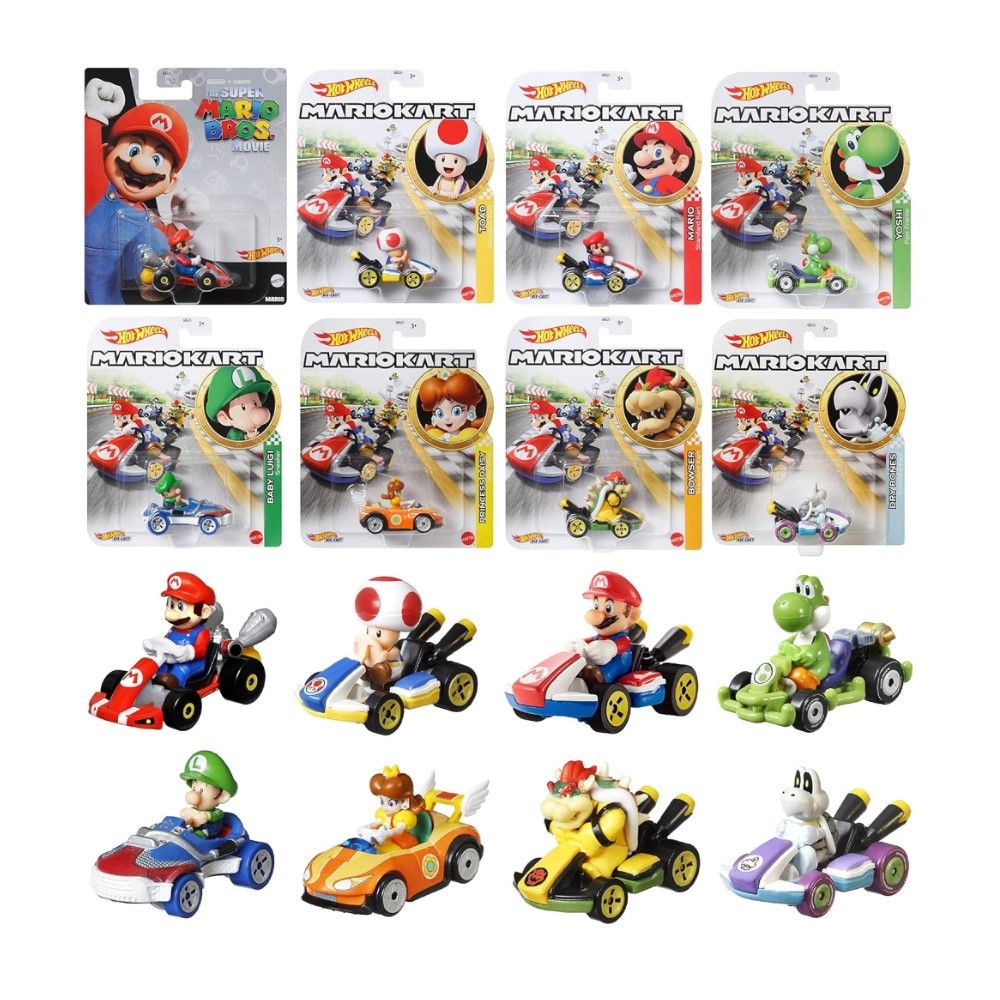 Hotwheels - Sortido Super Mário
