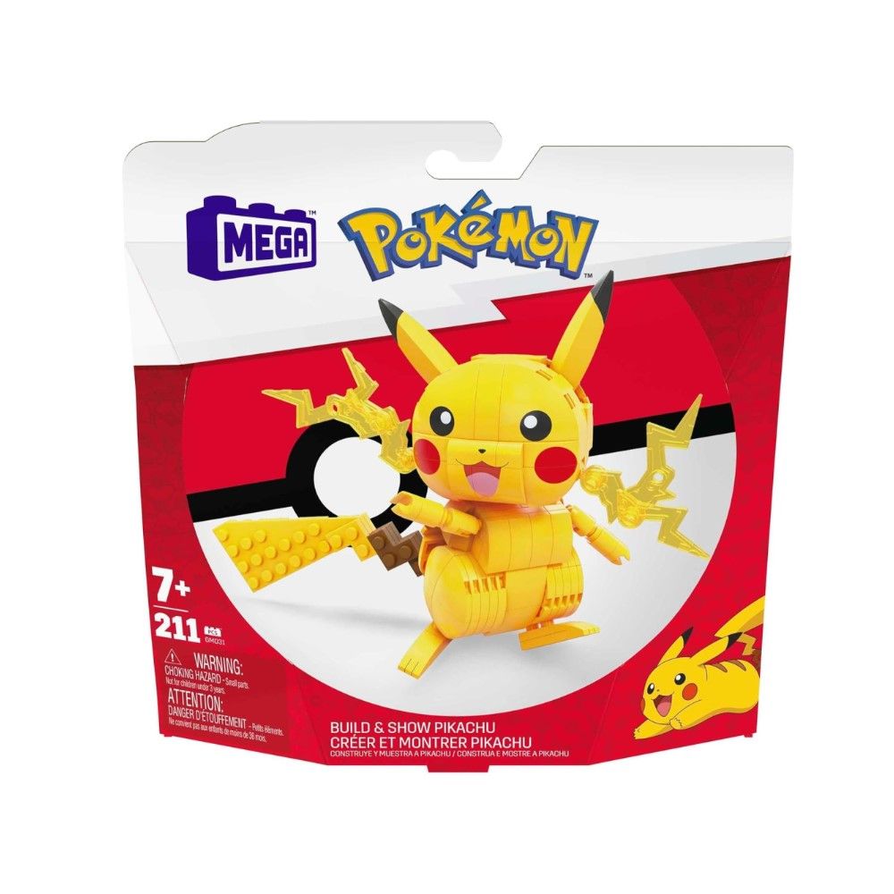 Set Mega Construção Pikachu (211 pcs)