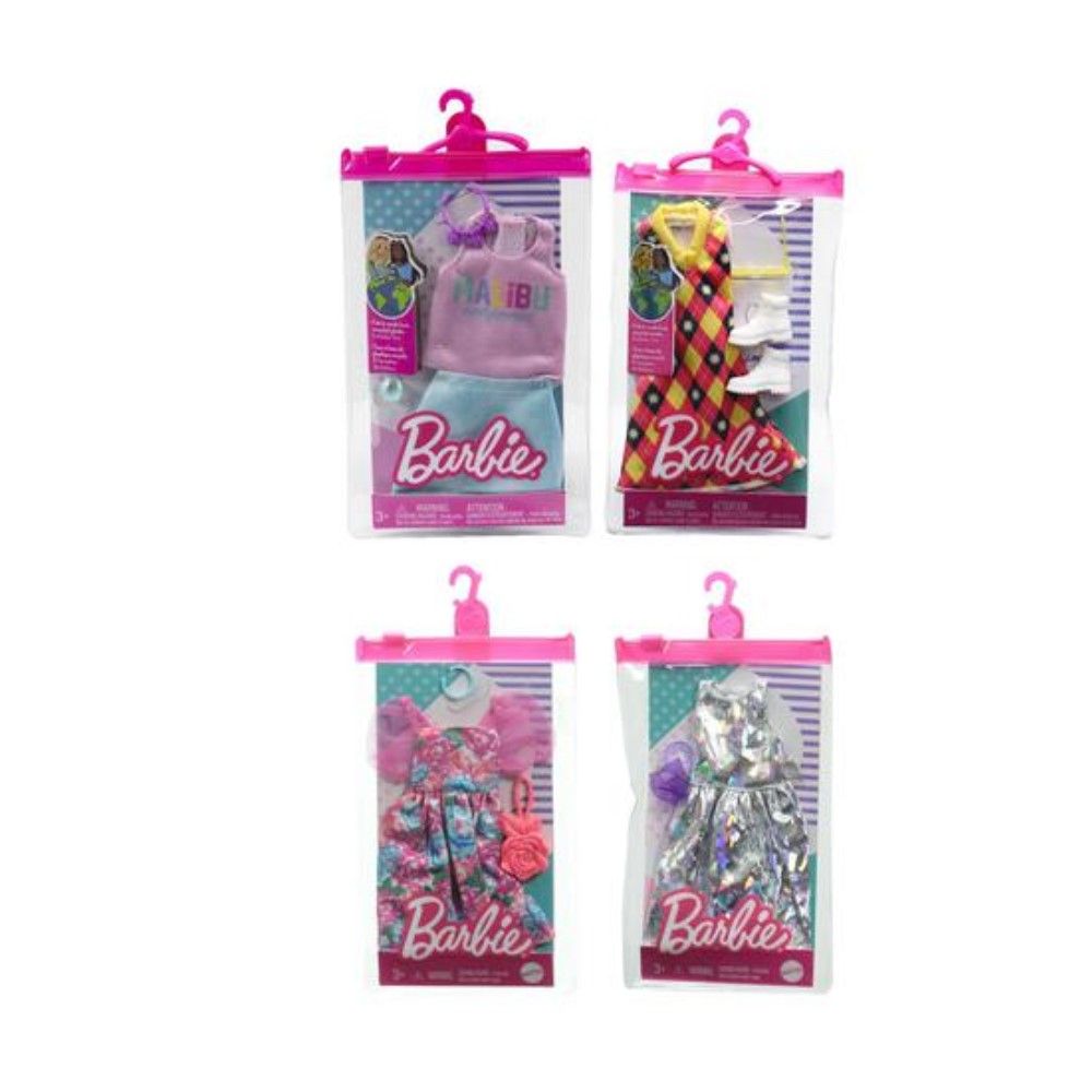 Roupas e acessórios da Barbie