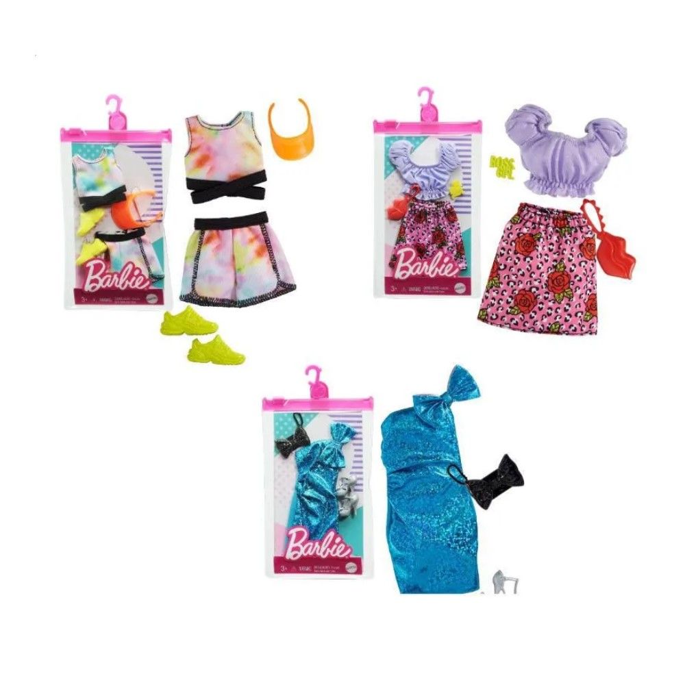 Roupas e acessórios da Barbie