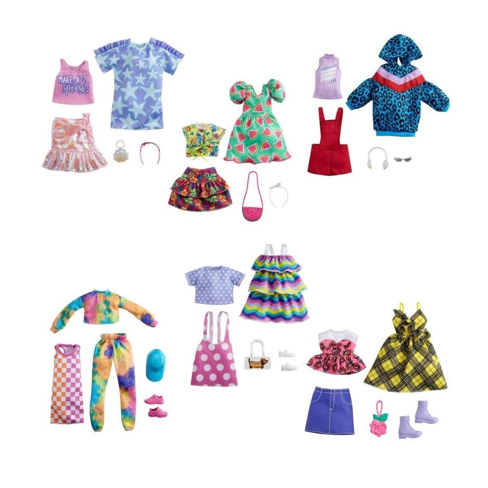 Roupas e acessórios da Barbie