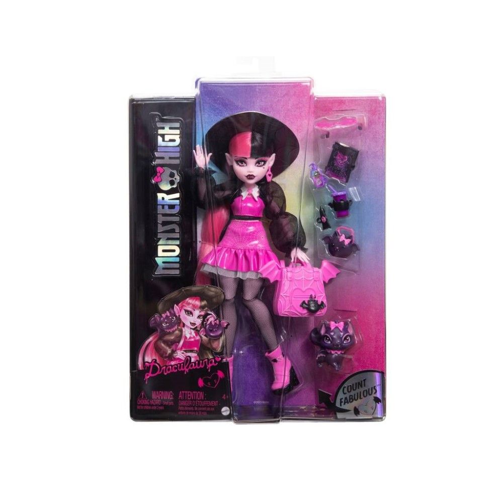 Draculaura com animal de estimação