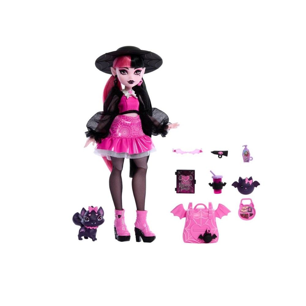 Draculaura com animal de estimação