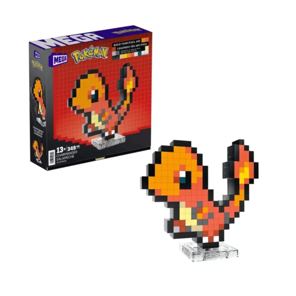 Charmander Pixel Art (349 pcs)