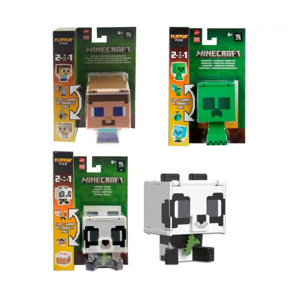 Sortido de Figuras Transformaveis Minecraft 9,5cm