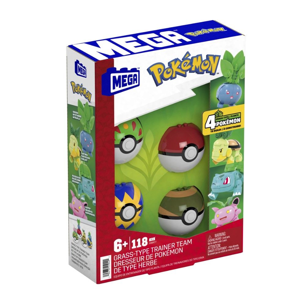 Construção Pokémon de Tipo Erva (118 pcs)