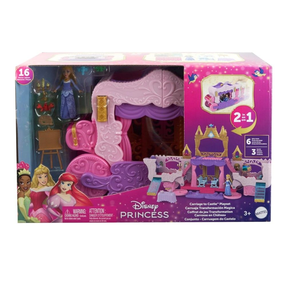 Carruagem Disney Princesas 2 em 1