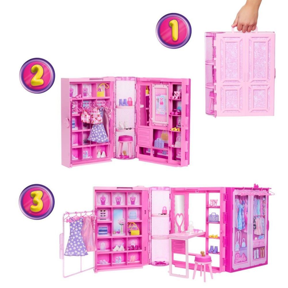 Armário de Sonhos da Barbie com Acessórios