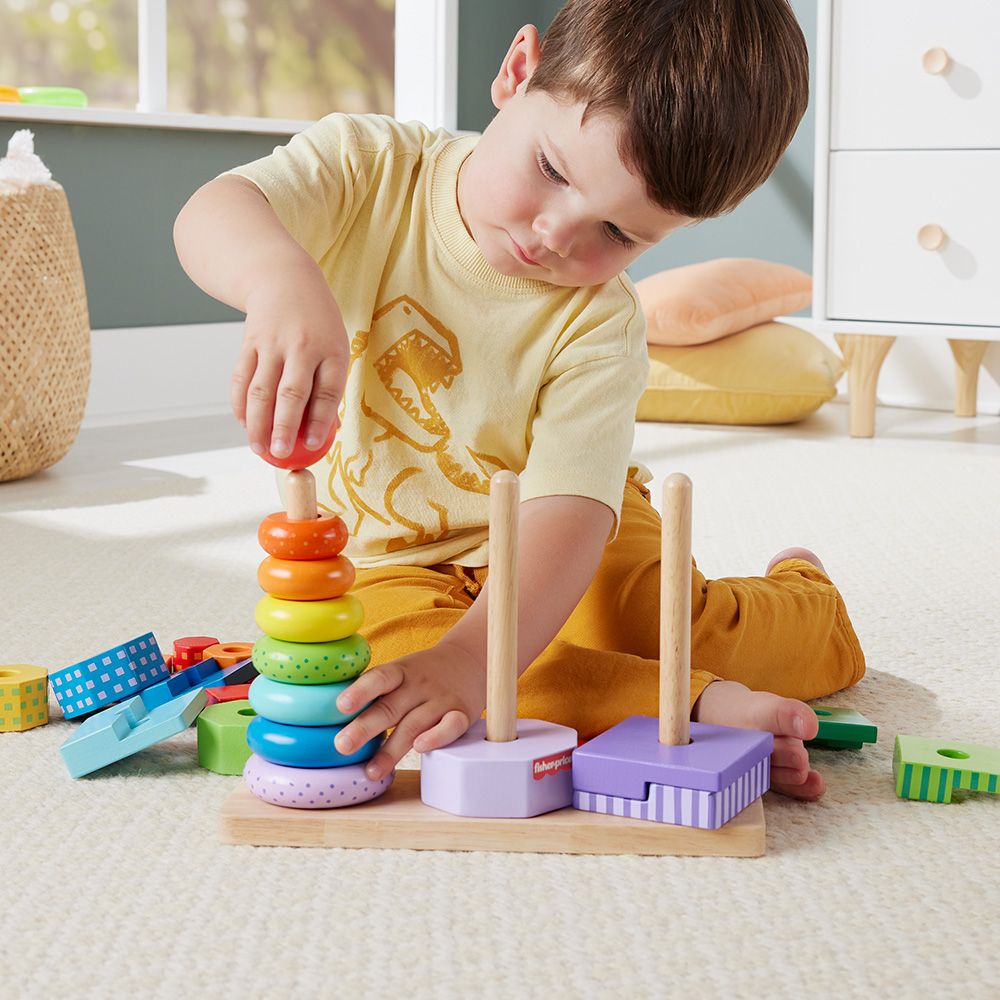 Conjunto de Torre de Blocos Empilháveis