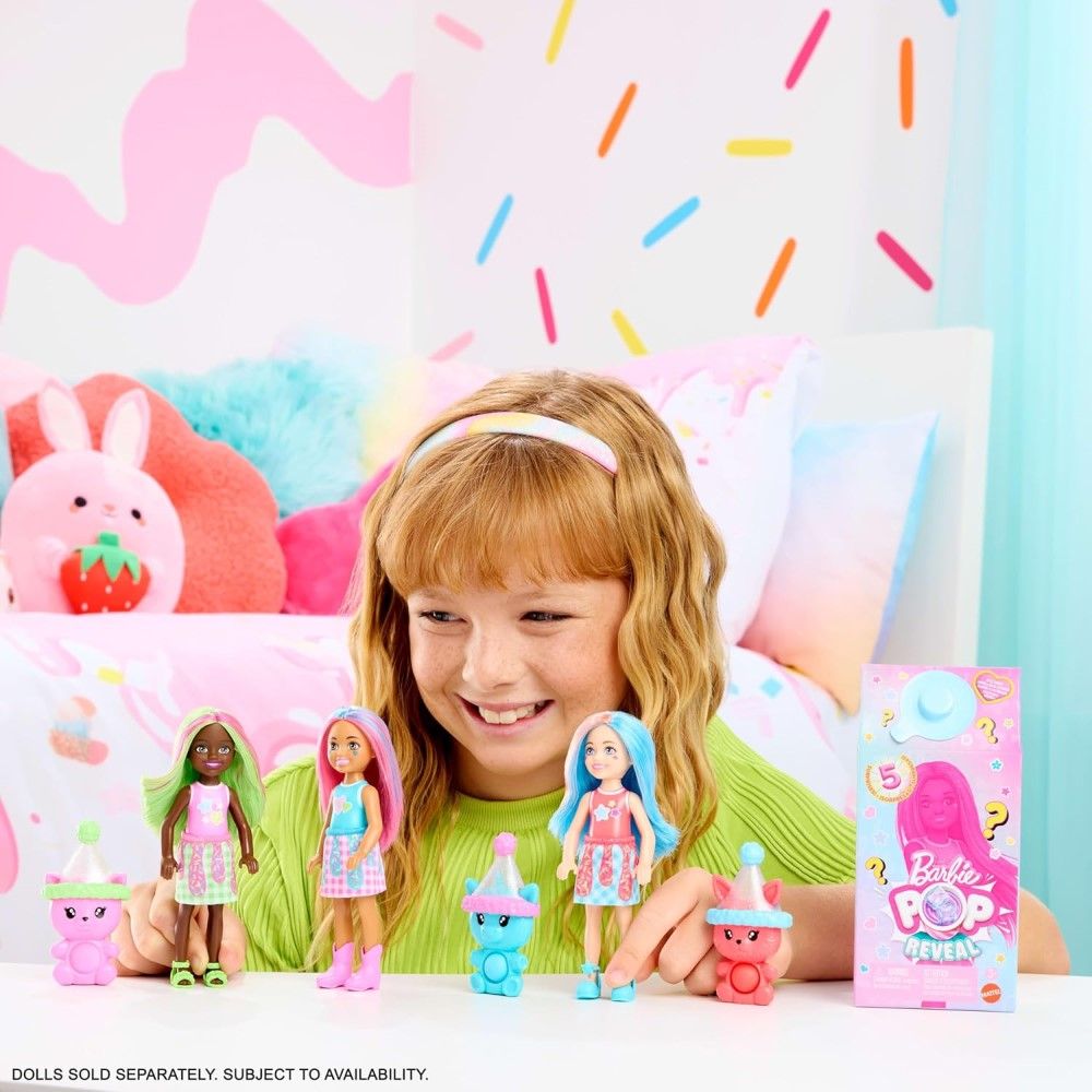 Sortido Barbie Chelsea Pop Boneca com Mudança de Aroma e Cor