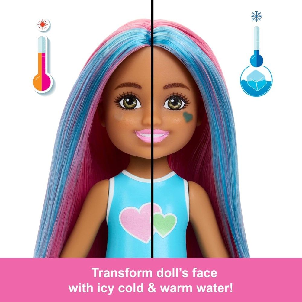 Sortido Barbie Chelsea Pop Boneca com Mudança de Aroma e Cor