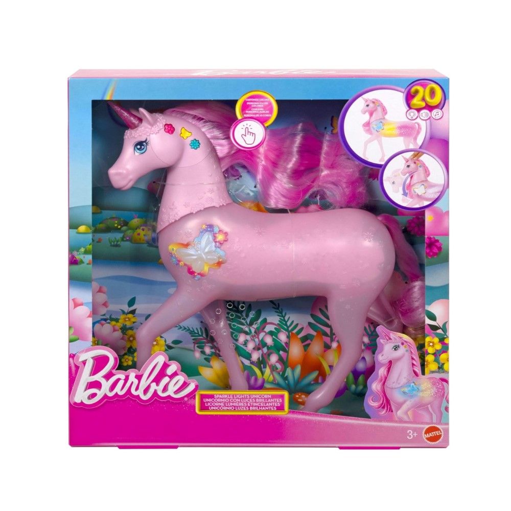 Unicórnio da Barbie com luz e sons