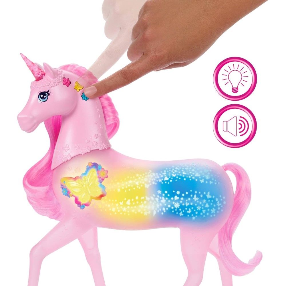 Unicórnio da Barbie com luz e sons