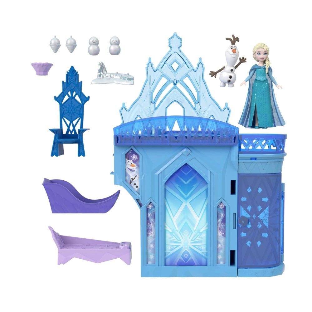 Mini Castelo da Elsa com Mini Boneca