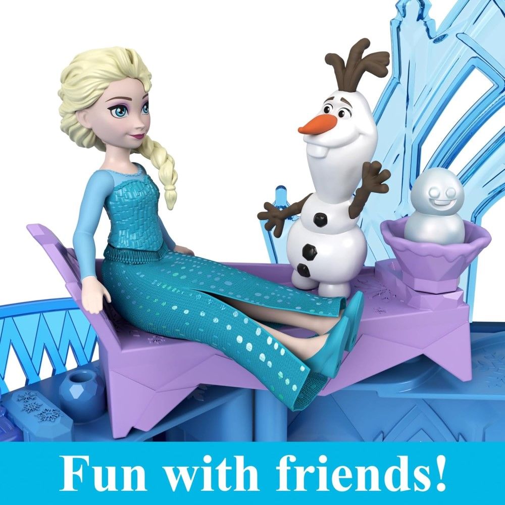 Mini Castelo da Elsa com Mini Boneca