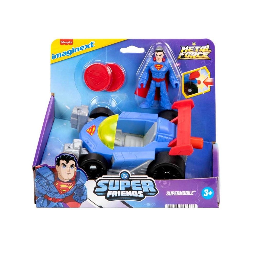 Sortido de Veículo com Figura DC Super Friends