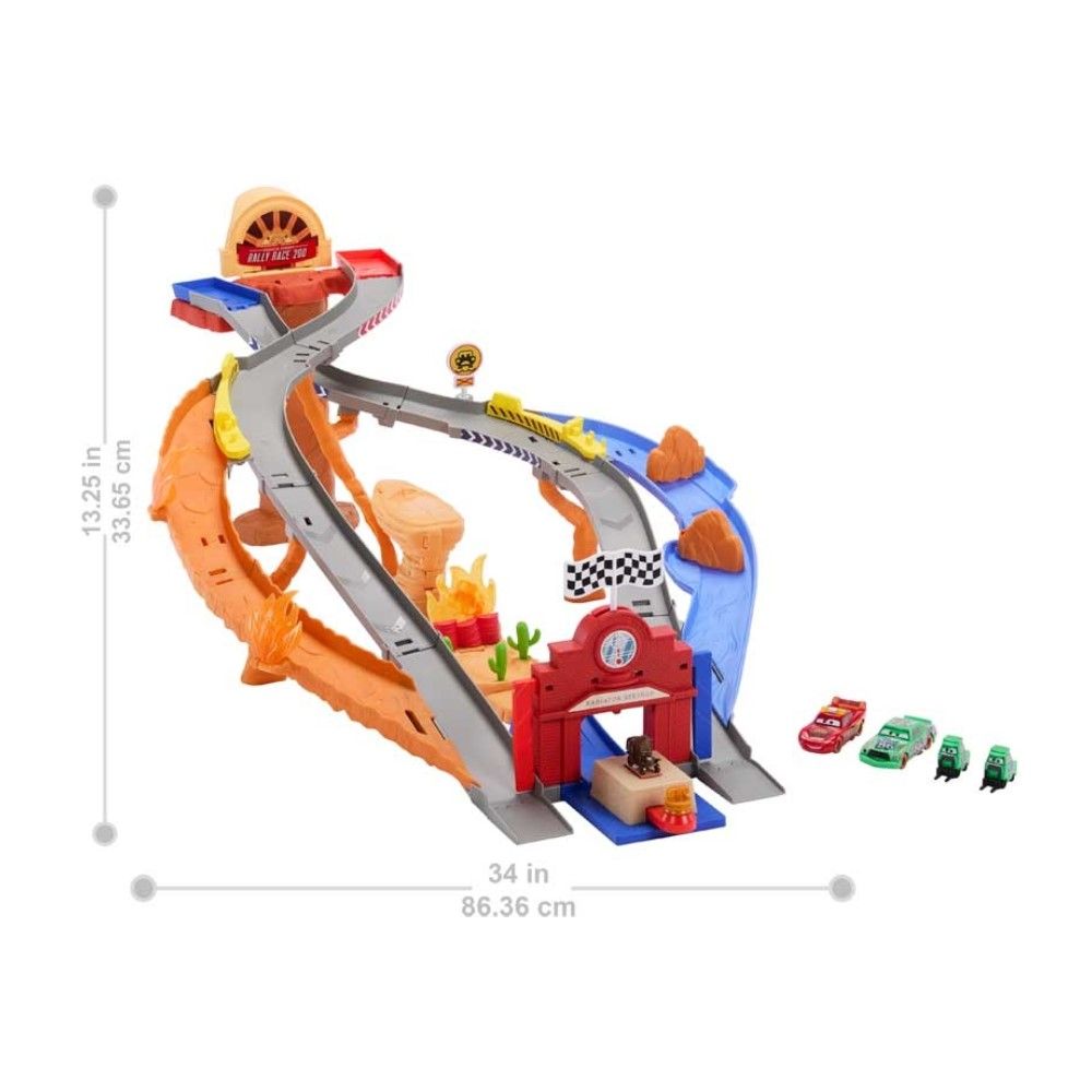 Playset Corrida Radiador Springs com Armadilhas