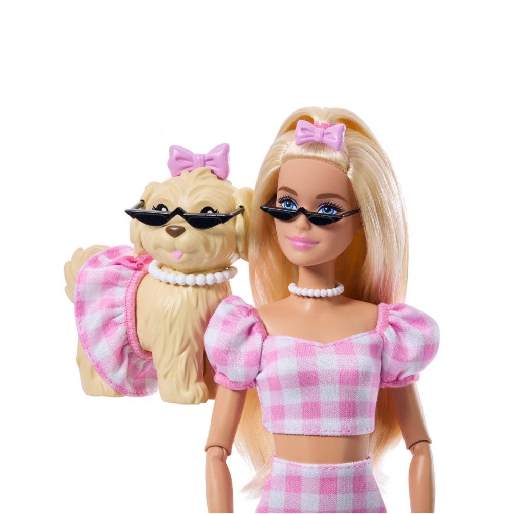 Barbie Twinning Look Fashion com Cão de Estimação Rosa