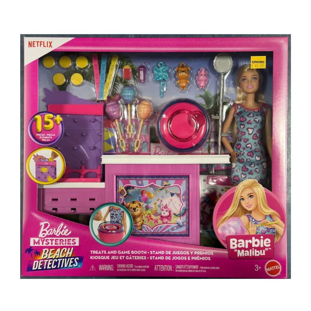 Barbie Detetive com Máquina de Algodão Doce