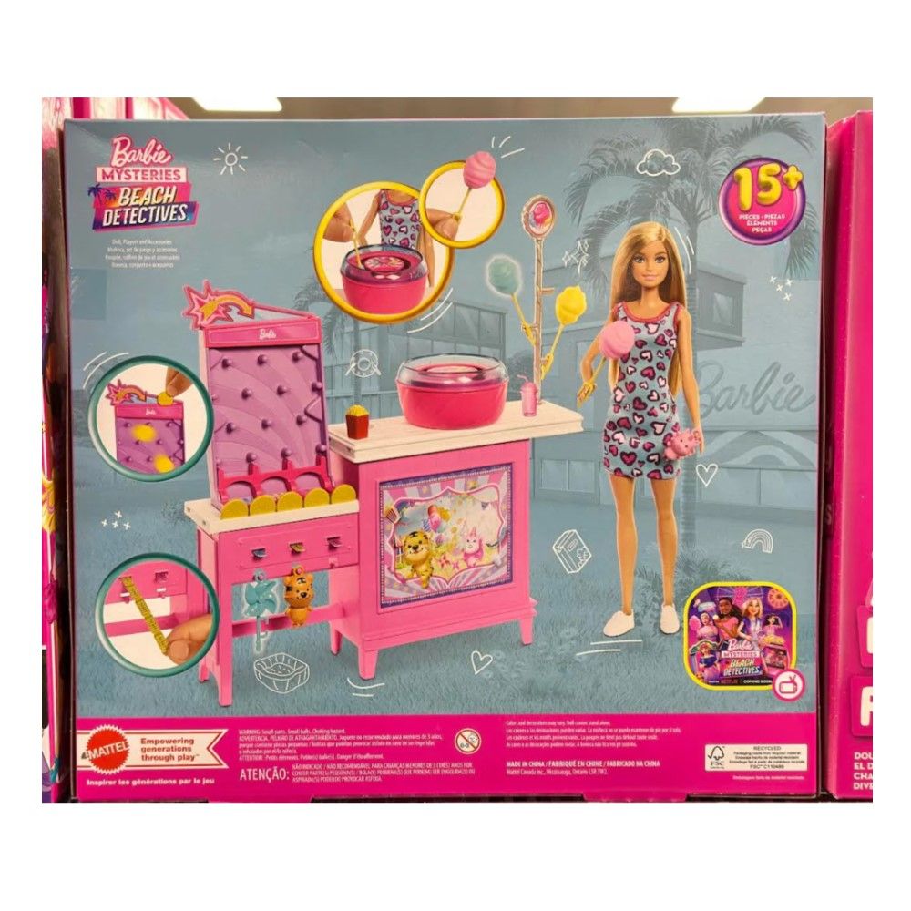 Barbie Detetive com Máquina de Algodão Doce