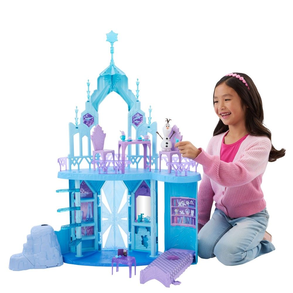 Castelo da Elsa de Gelo com Olaf
