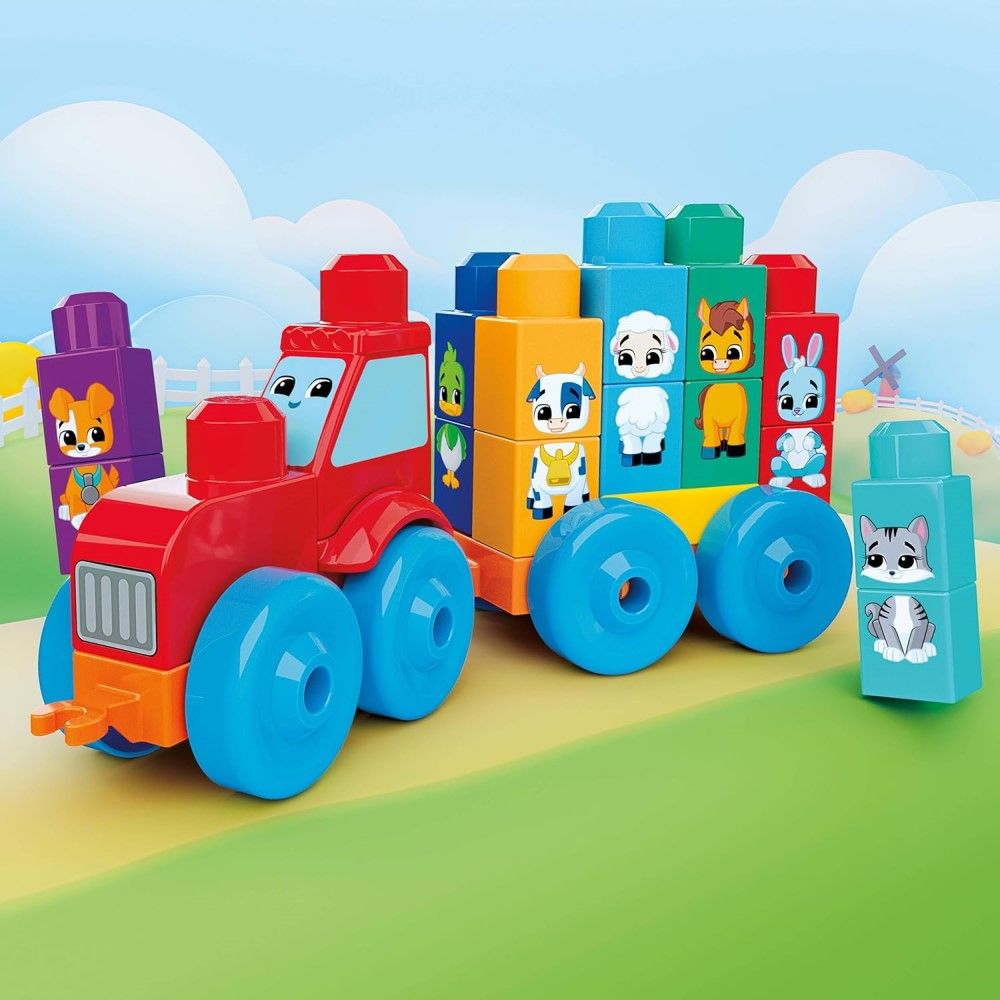 Mega Tractor com animais da Quinta (30 pcs)