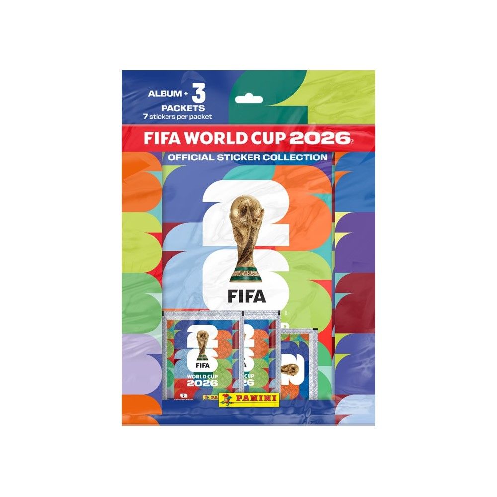 Panini World Cup 2026: Caderneta + 3 saquetas