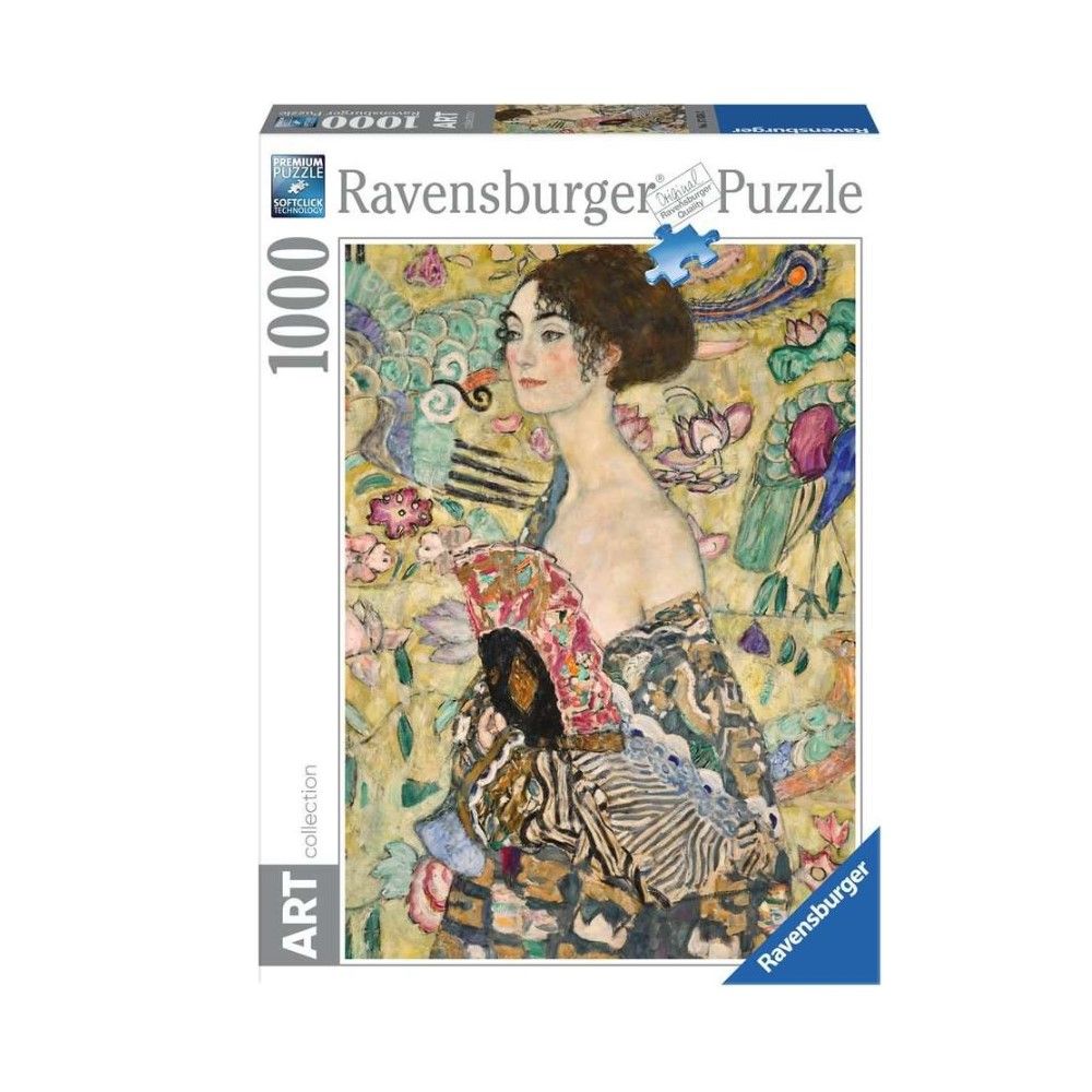 Pzl 1000 Arte - Klimt, Dama com leque