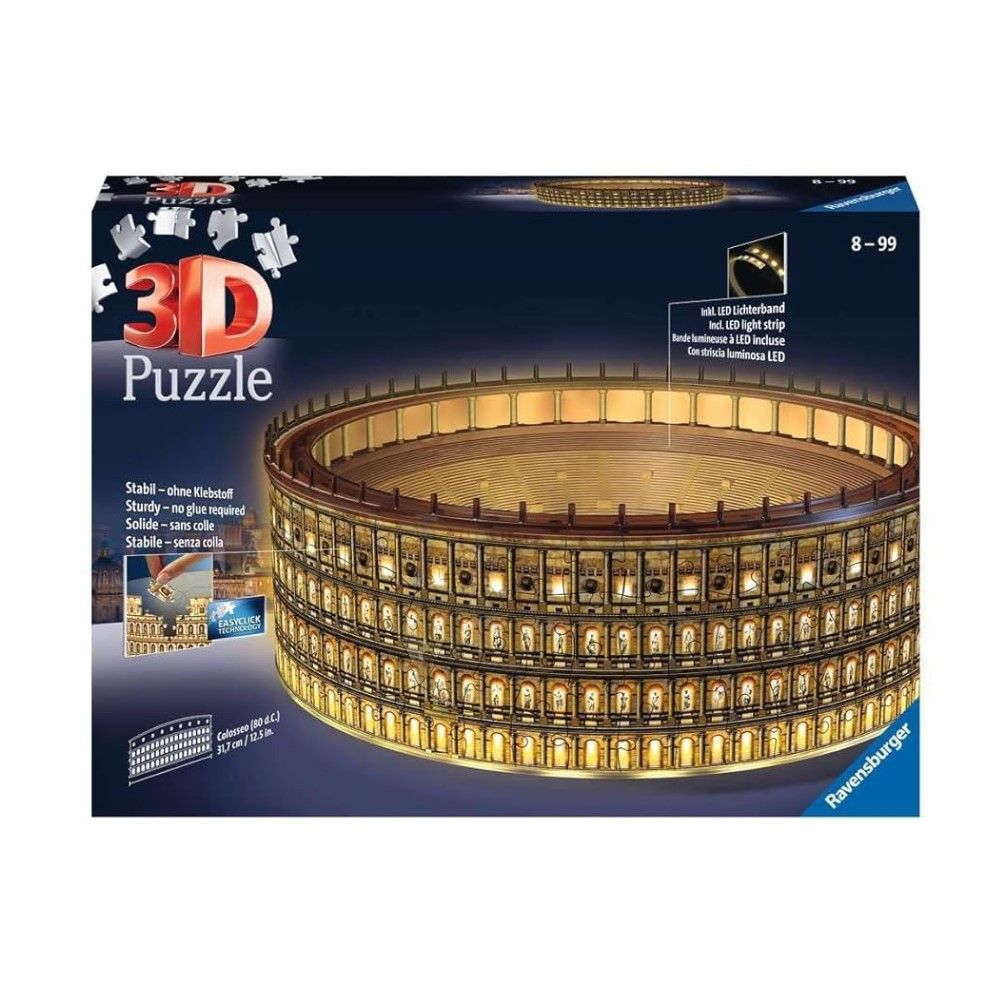 Pzl 3D - Coliseu Romano (Edição Nocturna)