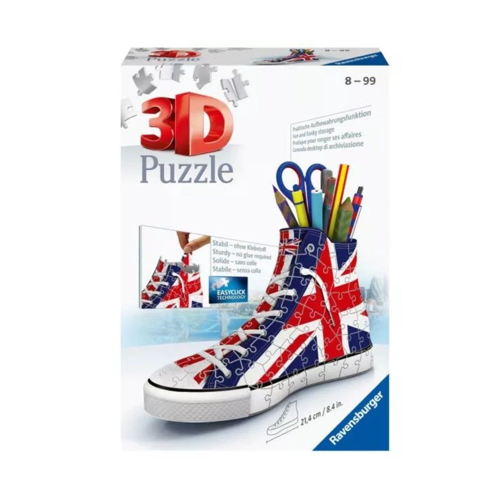 Pzl 3D - Porta Lápis Sapatilha Reino Unido