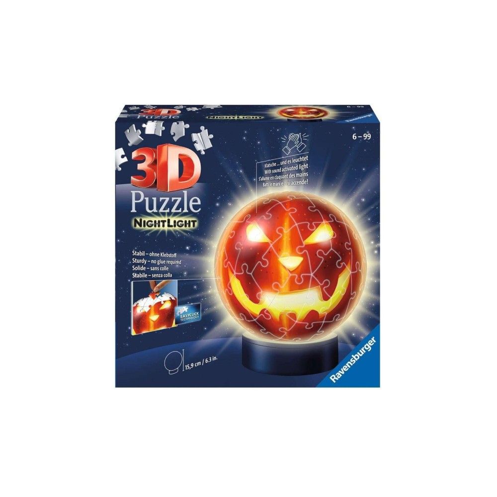 Pzl 3D - Abóbora Halloween