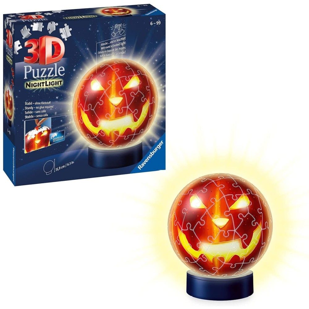 Pzl 3D - Abóbora Halloween