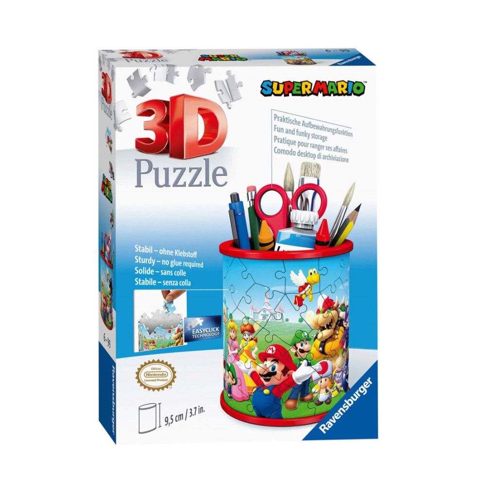 Pzl 3D - Porta Lápis Super Mário