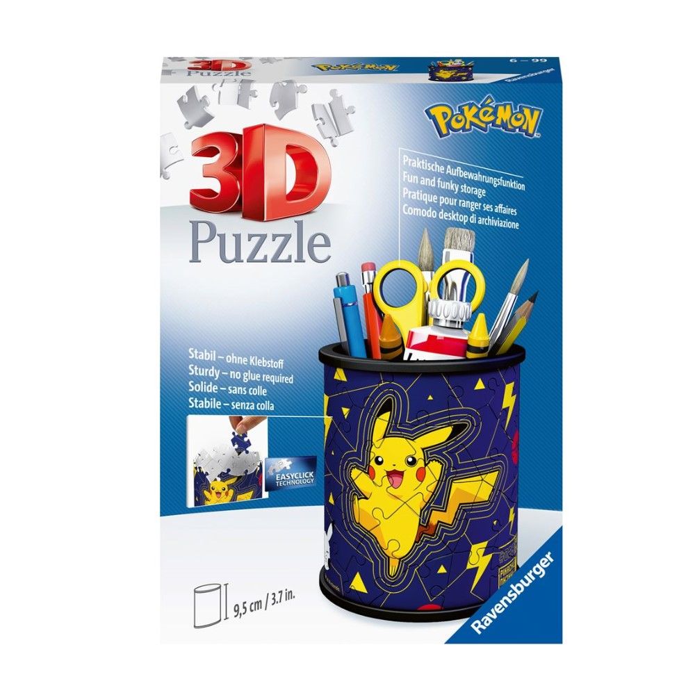 Pzl 3D - Porta Lápis Pokemon