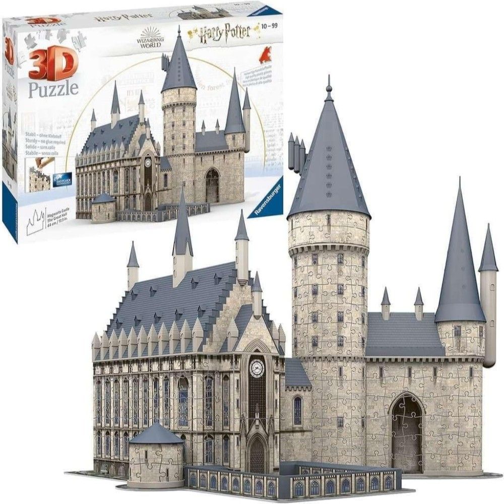 Pzl 3D - Castelo de Hogwarts, salão principal