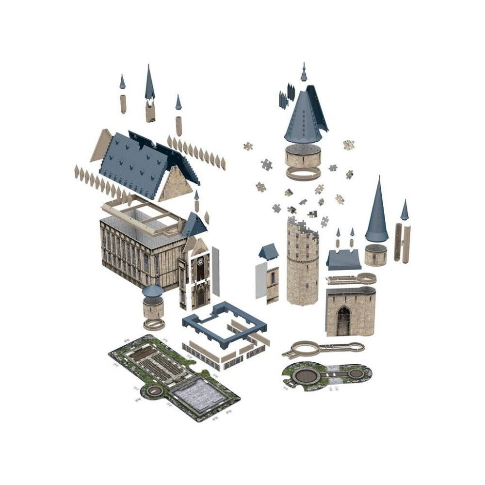 Pzl 3D - Castelo de Hogwarts, salão principal