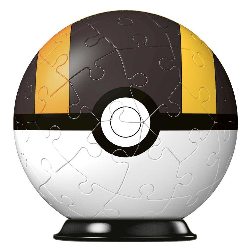 Pzl 3D - Bola Pokemon Ultra Ball (54 peças)
