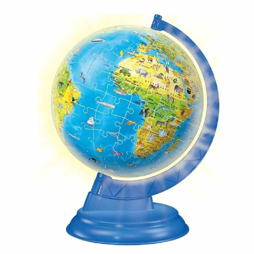 Pzl 3D - Globo com luz (180 peças)