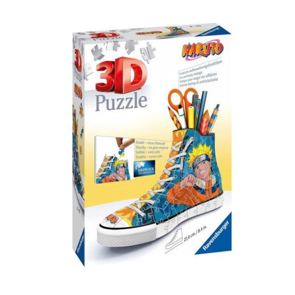 Pzl 3D - Porta Lápis Sapatilha Naruto