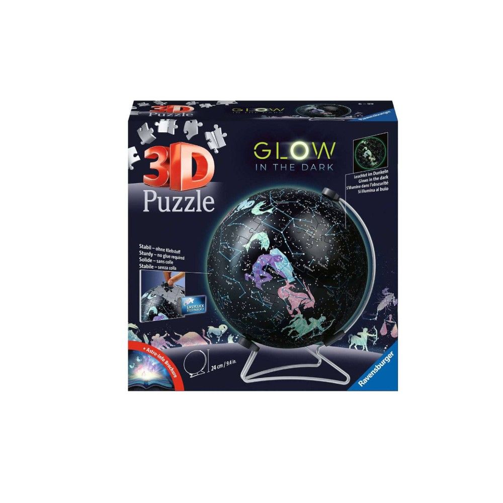 Pzl 3D - Globo com Constelações (brilha no escuro)