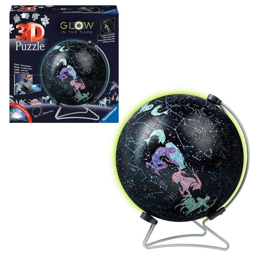 Pzl 3D - Globo com Constelações (brilha no escuro)