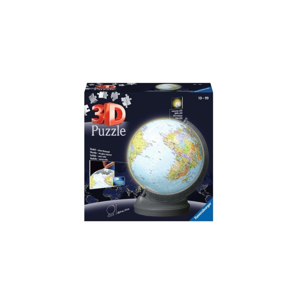 Pzl 3D - Globo com luz (540 peças)