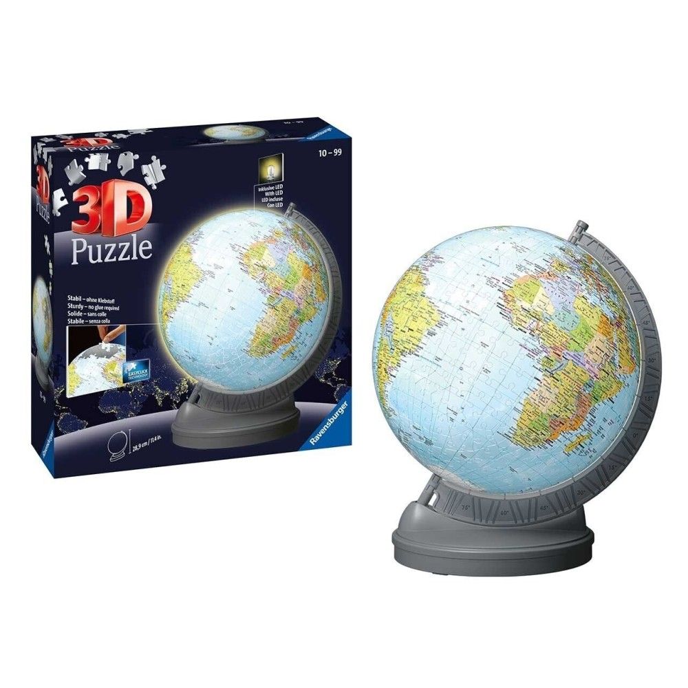 Pzl 3D - Globo com luz (540 peças)